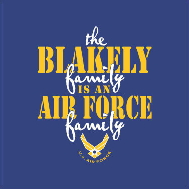 Royal Blue Air Force Family Personalized default 