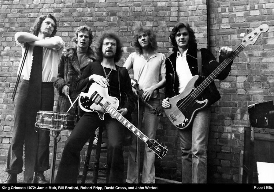 King Crimson Robert Fripp Jamie Muir Bill Bruford John Wetton