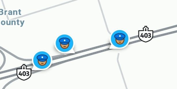 waze police ontario