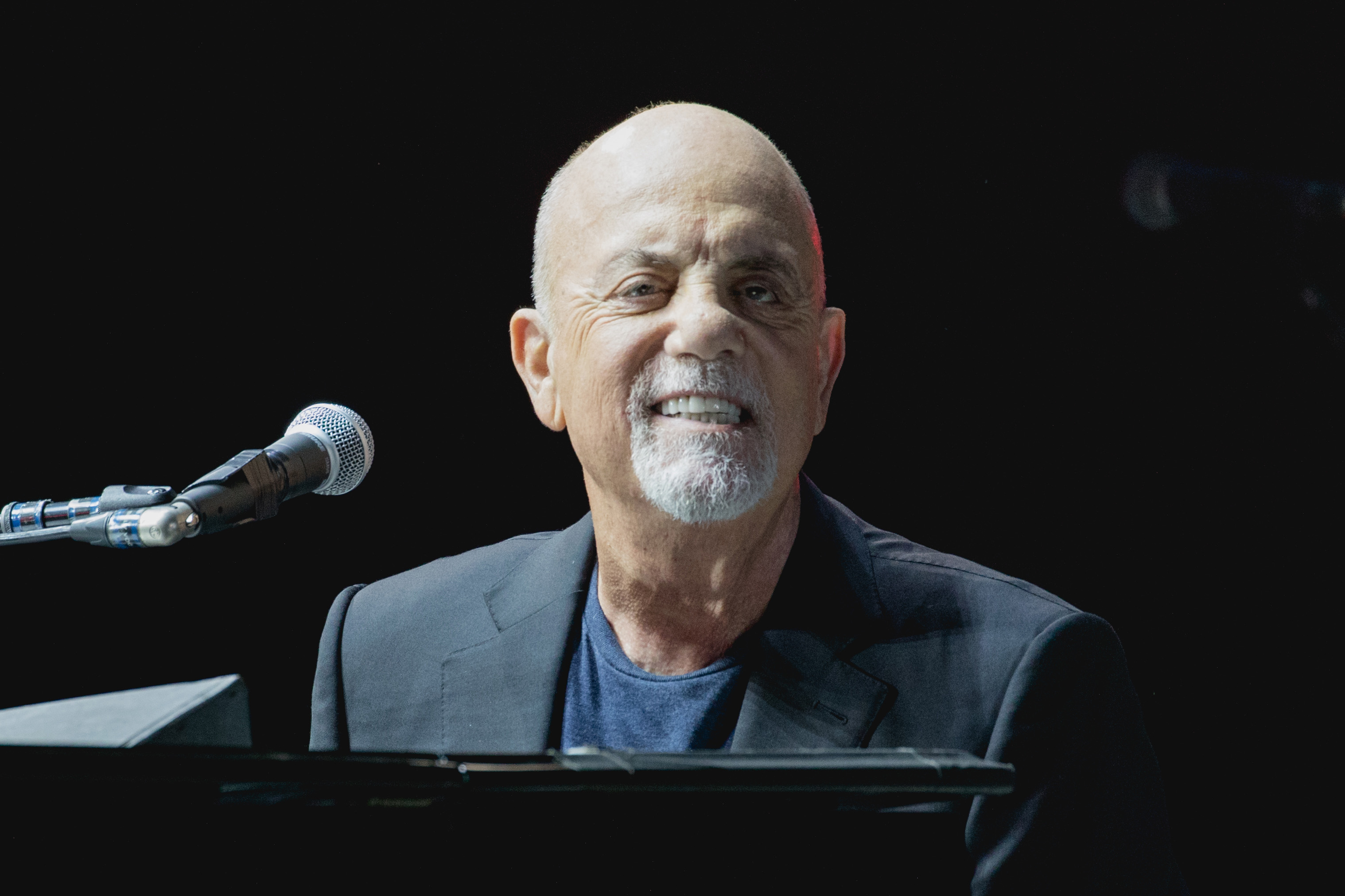 Billy Joel performs on the Germania Insurance Super Stage during the Formula 1 USGP at Circuit of The Americas on October 23, 2021 in Austin, Texas.