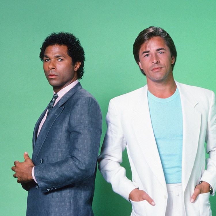 Crockett and Tubbs from "MIami Vice"