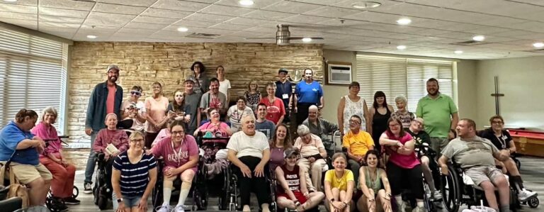 Large group of Inspiration Ministries residents