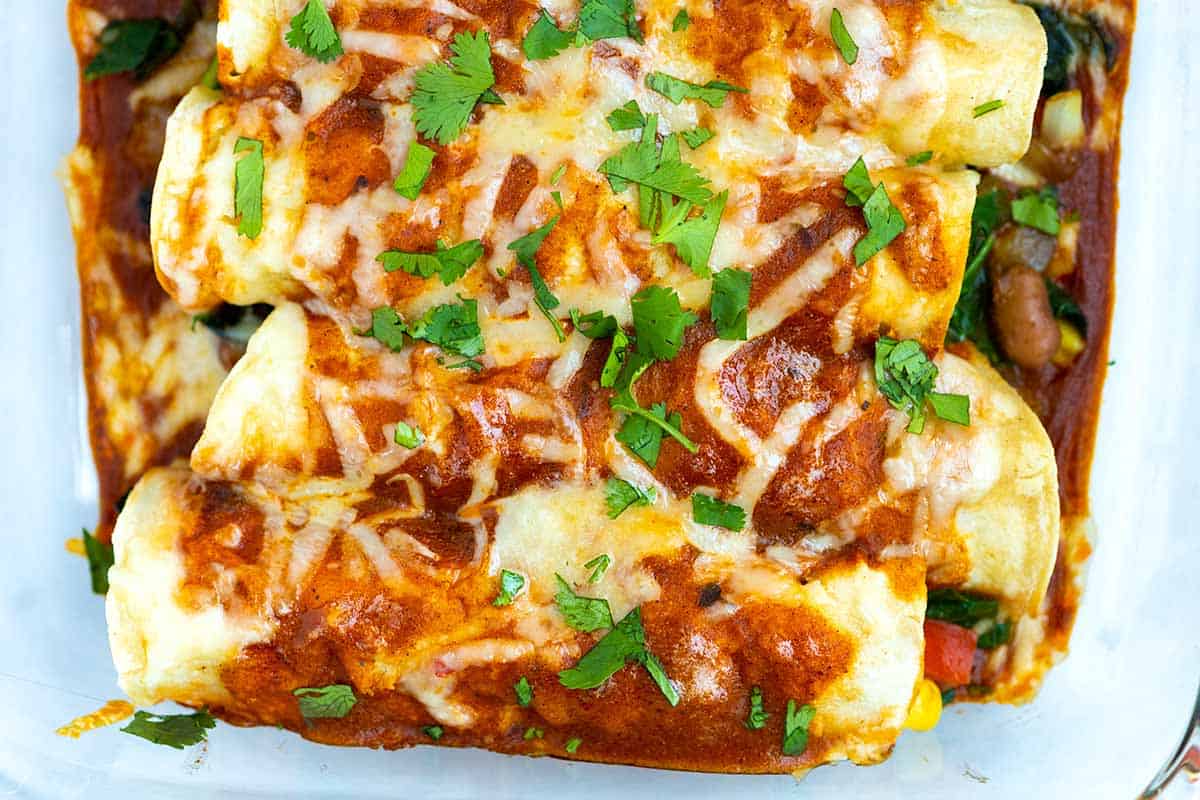 Easy Veggie Enchiladas