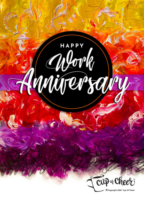 Happy Work Anniversary - Inspiration Nation - Digital Cards