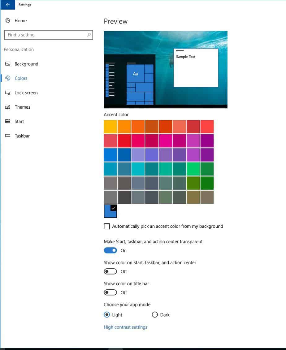 Windows 10 Display Settings