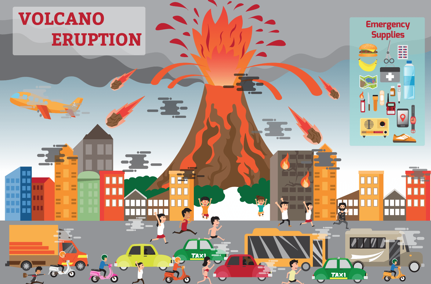 Volcanic Eruption Preparedness Infographic