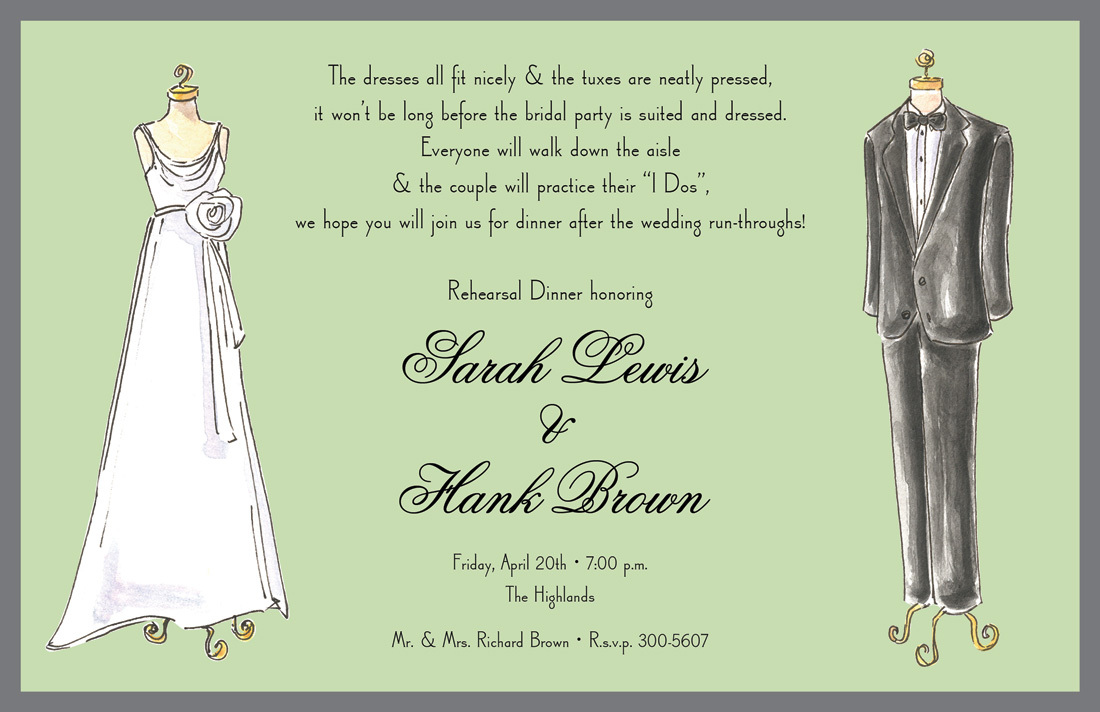 Wedding Dress Invitation Template