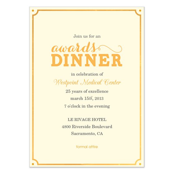 Dinner Invitation Samples