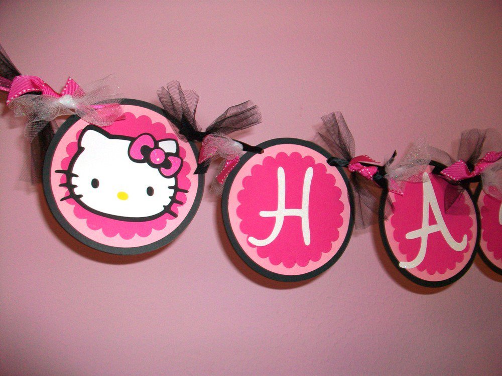 Hello Kitty Birthday Banner