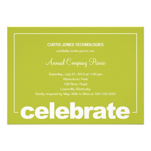 Corporate Party Invitation