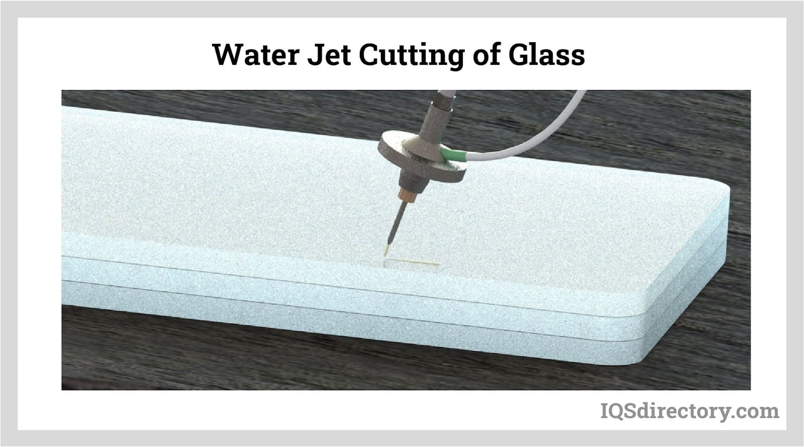 Water Jet Cutting of Glass