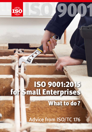 Página de portada: ISO 9001:2015 for Small Enterprises - What to do?