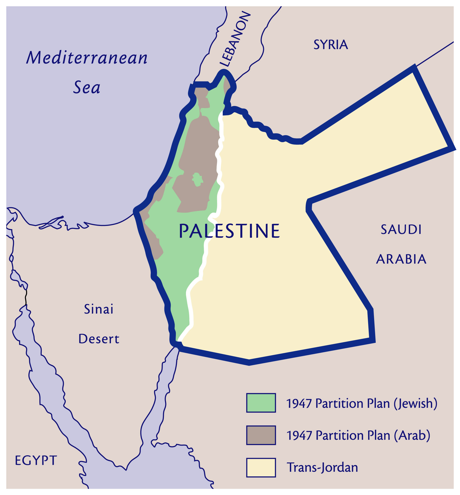 Map Of Palestine Adapted From The Distance Map Appearing In The Life ...