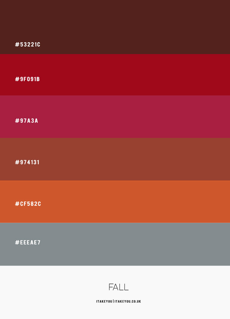 Autumn Color Palette Hex Codes