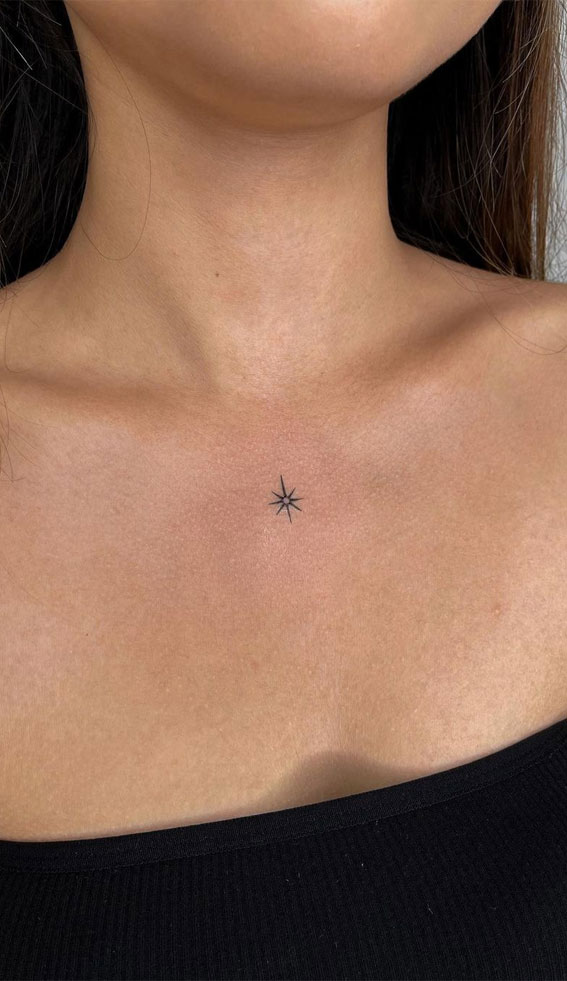 70+ Beautiful Tattoo Designs For Women : Simple Sparkle Tattoo