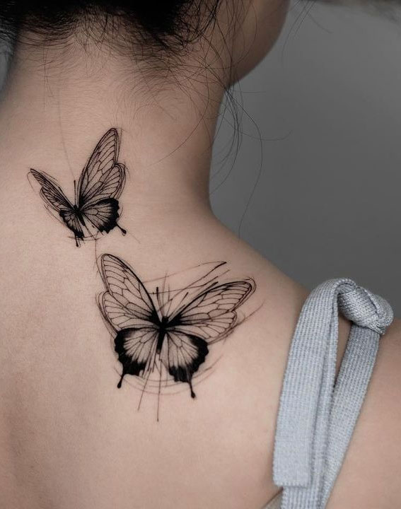 The Canvas Arts Temporary Tattoo Waterproof For Men Women Wrist Arm Hand Shoulder  Tattoo M12Butterfly Tattoo Size 19X09 cm  Amazonin Beauty