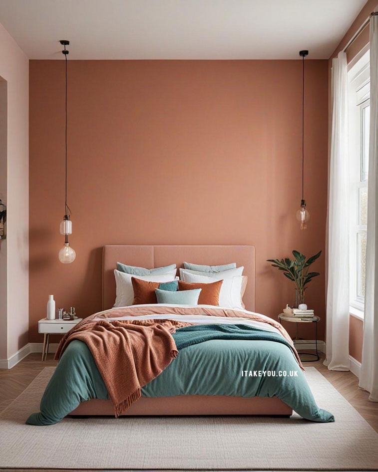 17 Terracotta Bedroom Colour Schemes : Terracotta and Sage Serenity