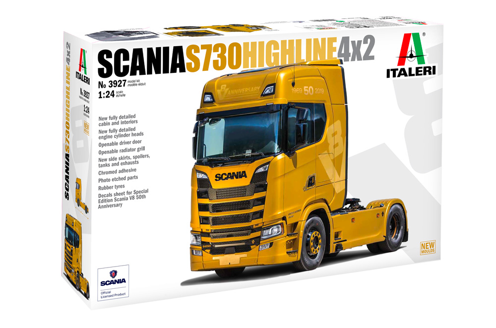 Scania 770 4x2 Cabine Basse - échelle 1/24 - ITALERI 3961 8001283039611