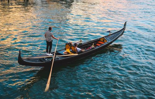 Gondolier in Venice