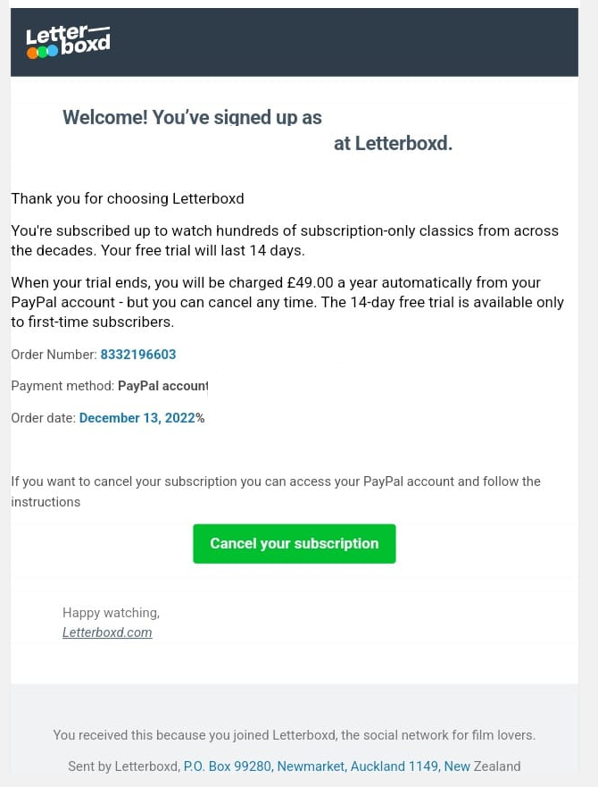 Letterboxd Email Scam 2022: Beware of this new PayPal Scam ...