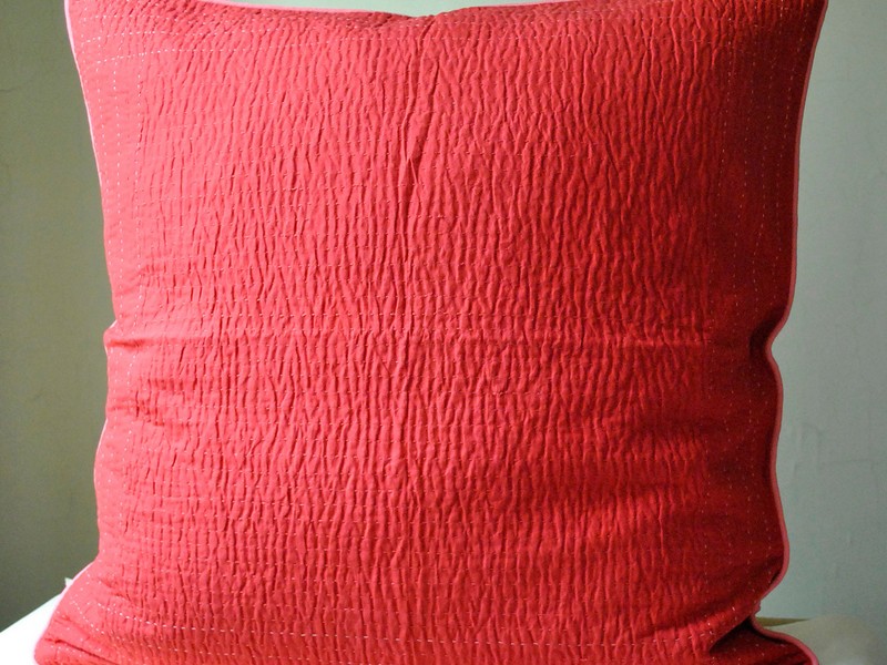 Coral Euro Pillow Shams