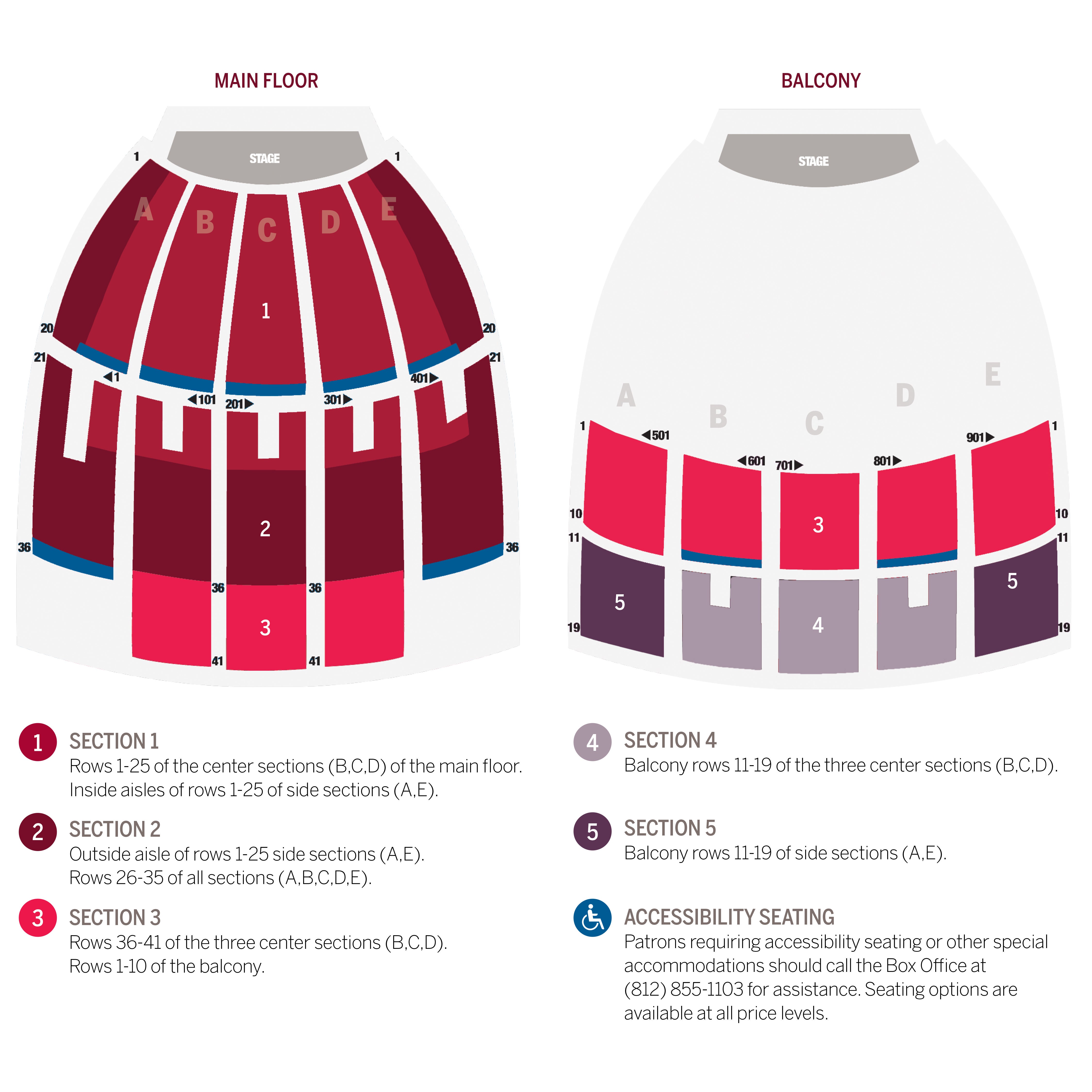 Auditorium Seating Map