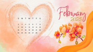 February 2025 Calendar Wallpaper