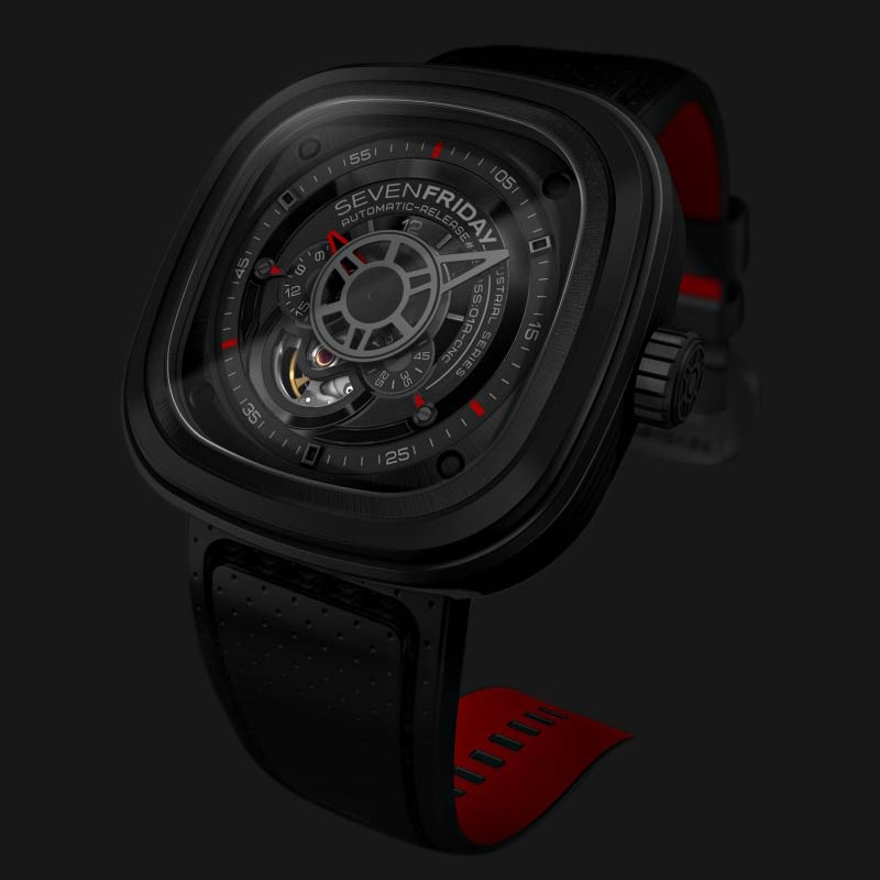 SEVENFRIDAY P3-1 Black - Industrial Engines | Jamtangan.com