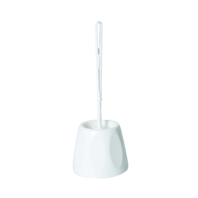 Open Toilet Brush & Holder - White