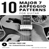 10 major arpeggio guitar licks carre