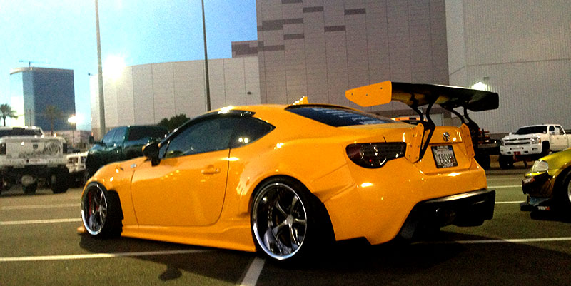 Work VS-KF on Rocket Bunny Scion FR-S at SEMA 2013