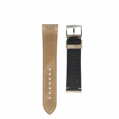 vintage jean rousseau calf watch strap taupewood