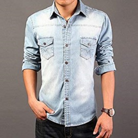 Royal Spider - Full Sleeves Denim Shirt For Men's 