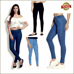 Women Denim Jeggings 4 Colour Set.