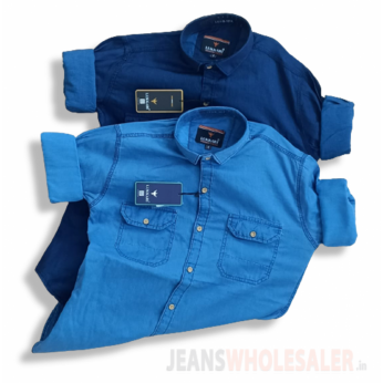 Lukkari Men Denim 2 pockets Shirts 