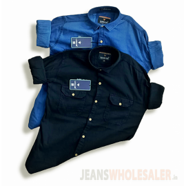 Lukkari Men Denim 2 pockets Shirts 