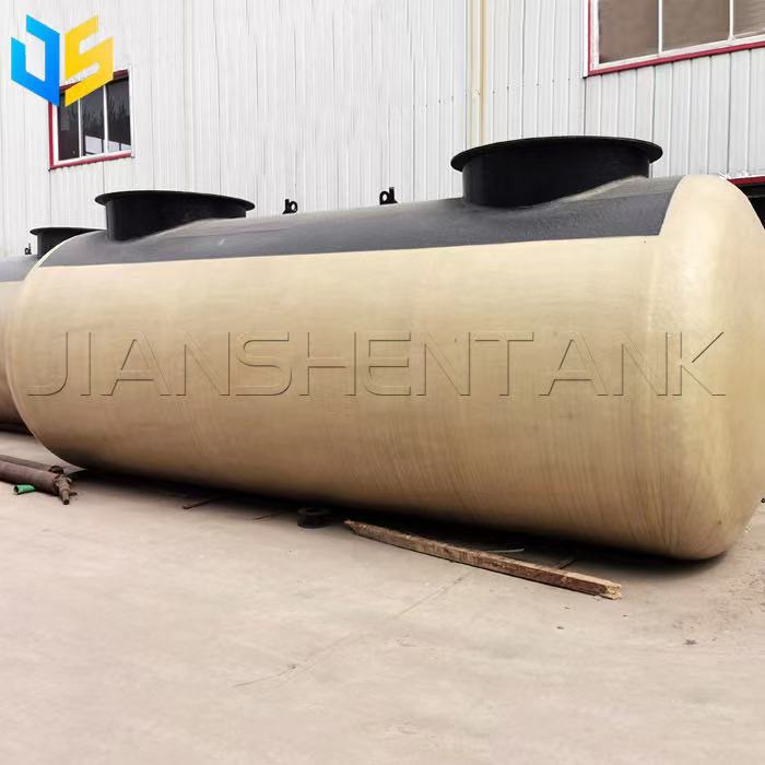 Double wall fiberglass underground fuel tank