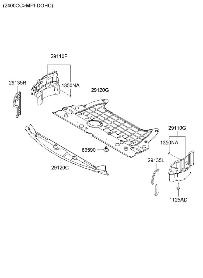 [DIAGRAM] Hyundai Sonata Engine Cover Diagram - MYDIAGRAM.ONLINE