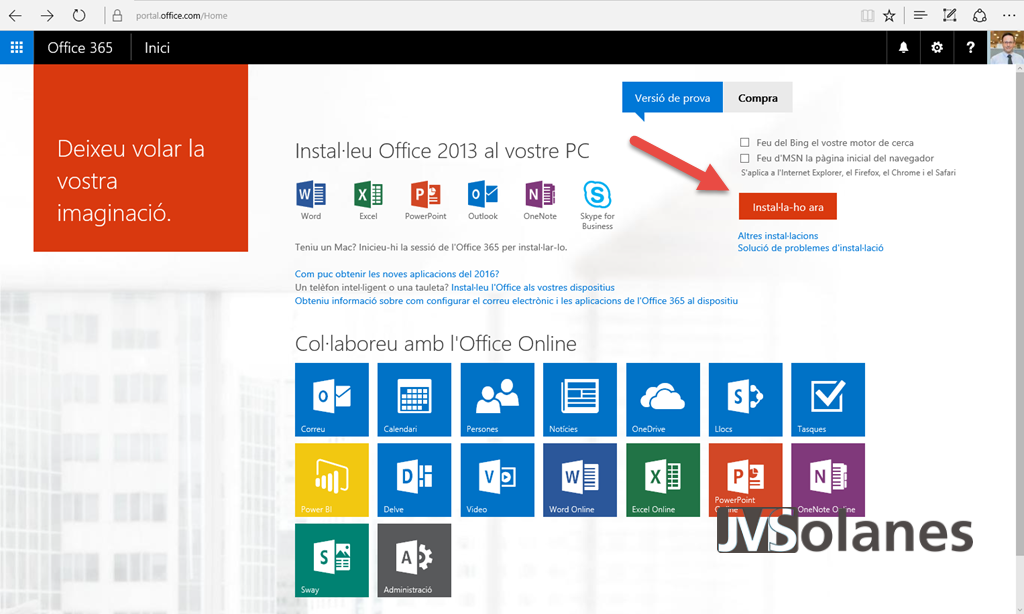 Instalar Microsoft Office365 ProPlus - Josep Maria Solanes