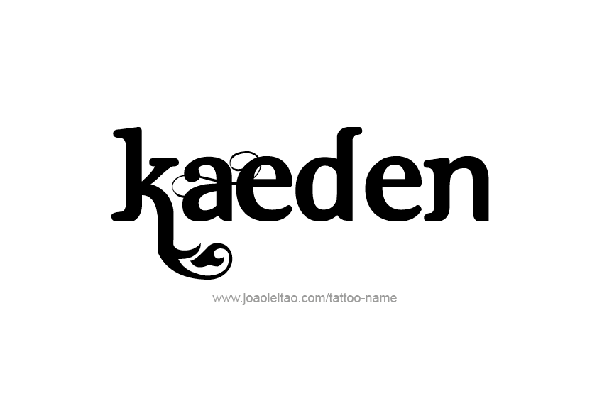 Kaeden Name Tattoo Designs - Page 3 of 5 - Tattoos with Names