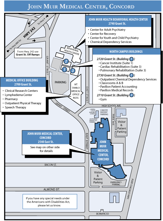 Concord Hospital Map Layout