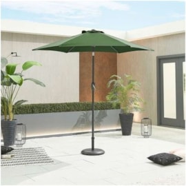 Nova Antigua Aluminium Parasol 2.4m Round Green