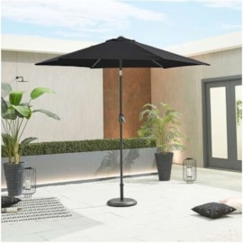 Nova Antigua Aluminium Parasol 2.7m Round Black