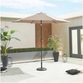 Nova Antigua Aluminium Parasol 2.7m Round Taupe