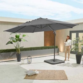 Nova Genesis Cantilever Parasol 3.5m Round Grey