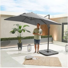 Nova Apollo Cantilever Parasol 2.5m Square Grey