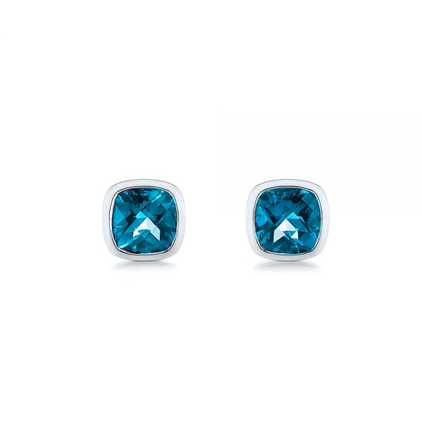 London Blue Topaz Stud Earrings - Image