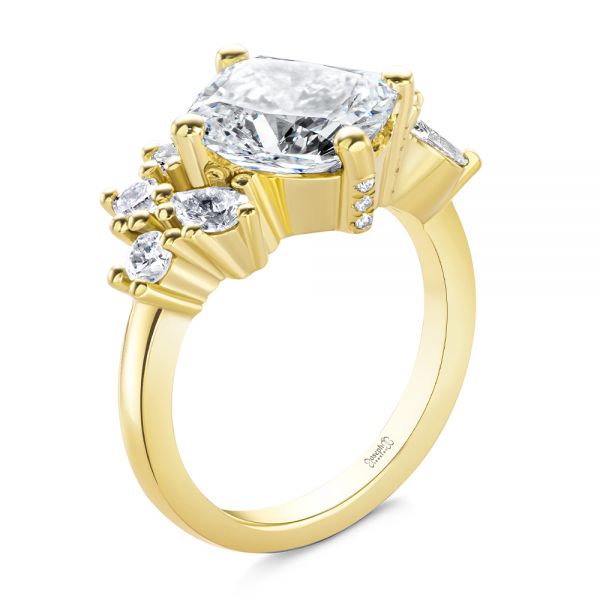 Cluster Diamond Engagement Ring - Image