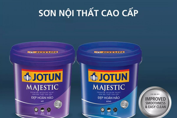 Hãng Sơn Jotun ra mắt sản phẩm Jotun Majestic Đẹp hảo hảo Bóng (mới) và Majestic Đẹp hoàn hảo mờ MỚI