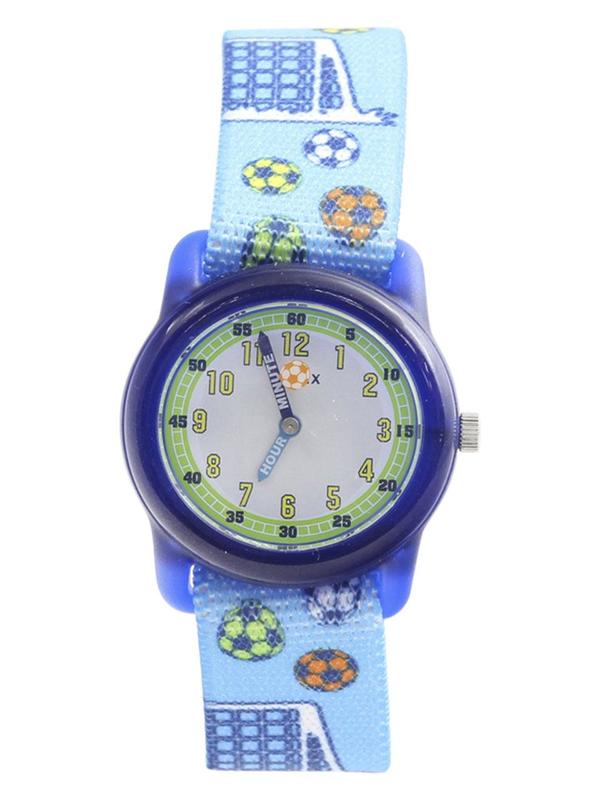 Timex Boy's TW7C16500 Time Machines Blue Soccer Analog Watch